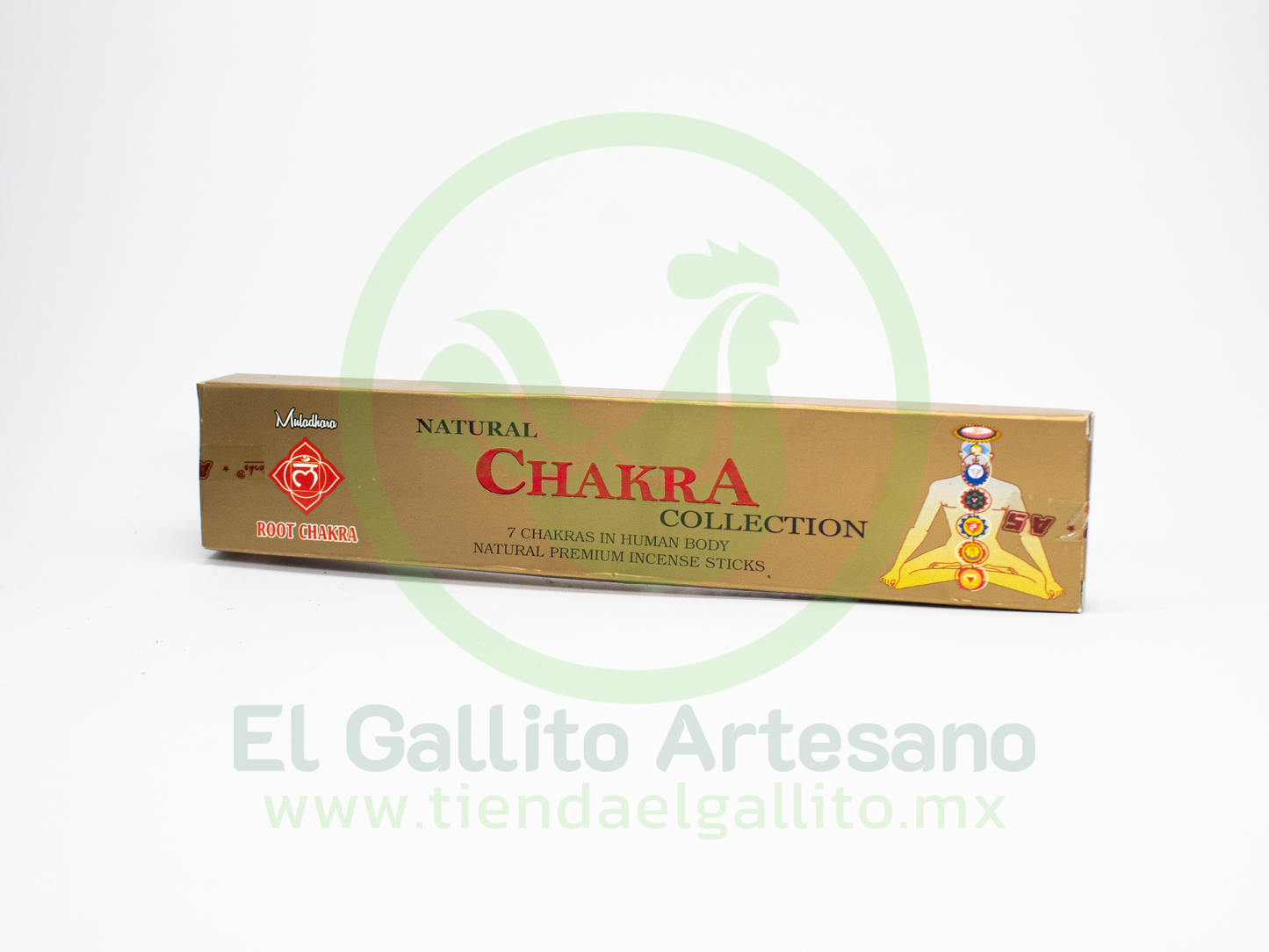 Incienso Natural Chakra Dorado | Pieza