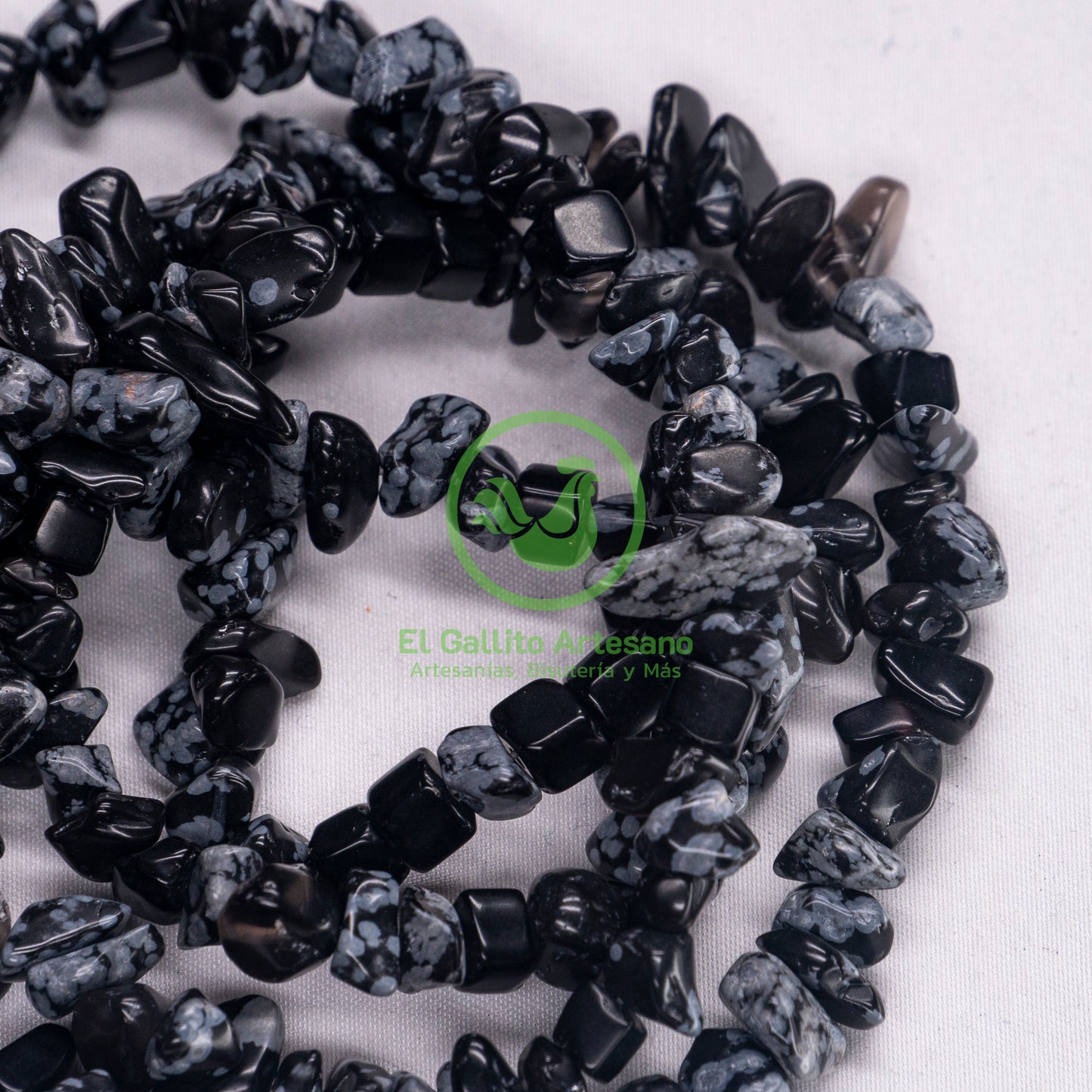 Chip De Piedra Obsidiana Nieve