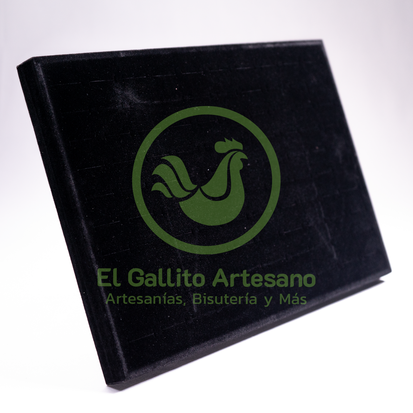 Exhibidor Anillo Terciopelo Con Respaldo 35X24cm