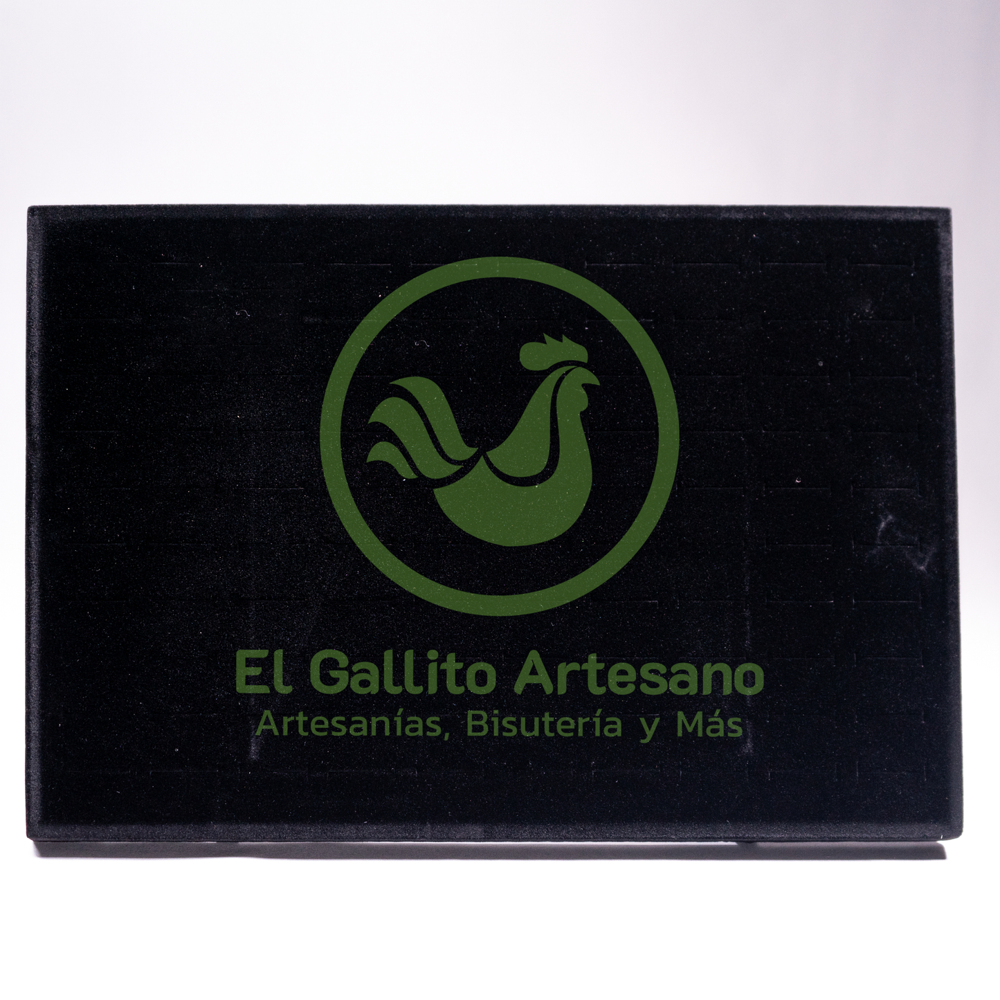 Exhibidor Anillo Terciopelo Con Respaldo 35X24cm