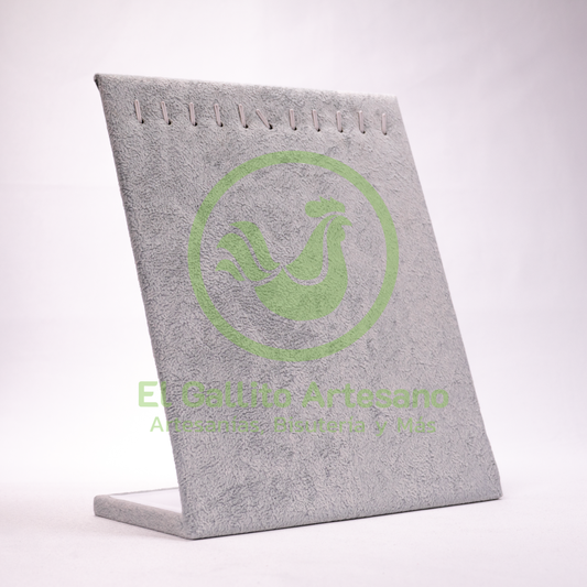 Exhibidor Plano Terciopelo 20.5X25.5cm | Colores