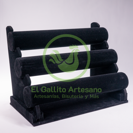 Exhibidor Pulseras Terciopelo 30.5X22.5cm | Colores