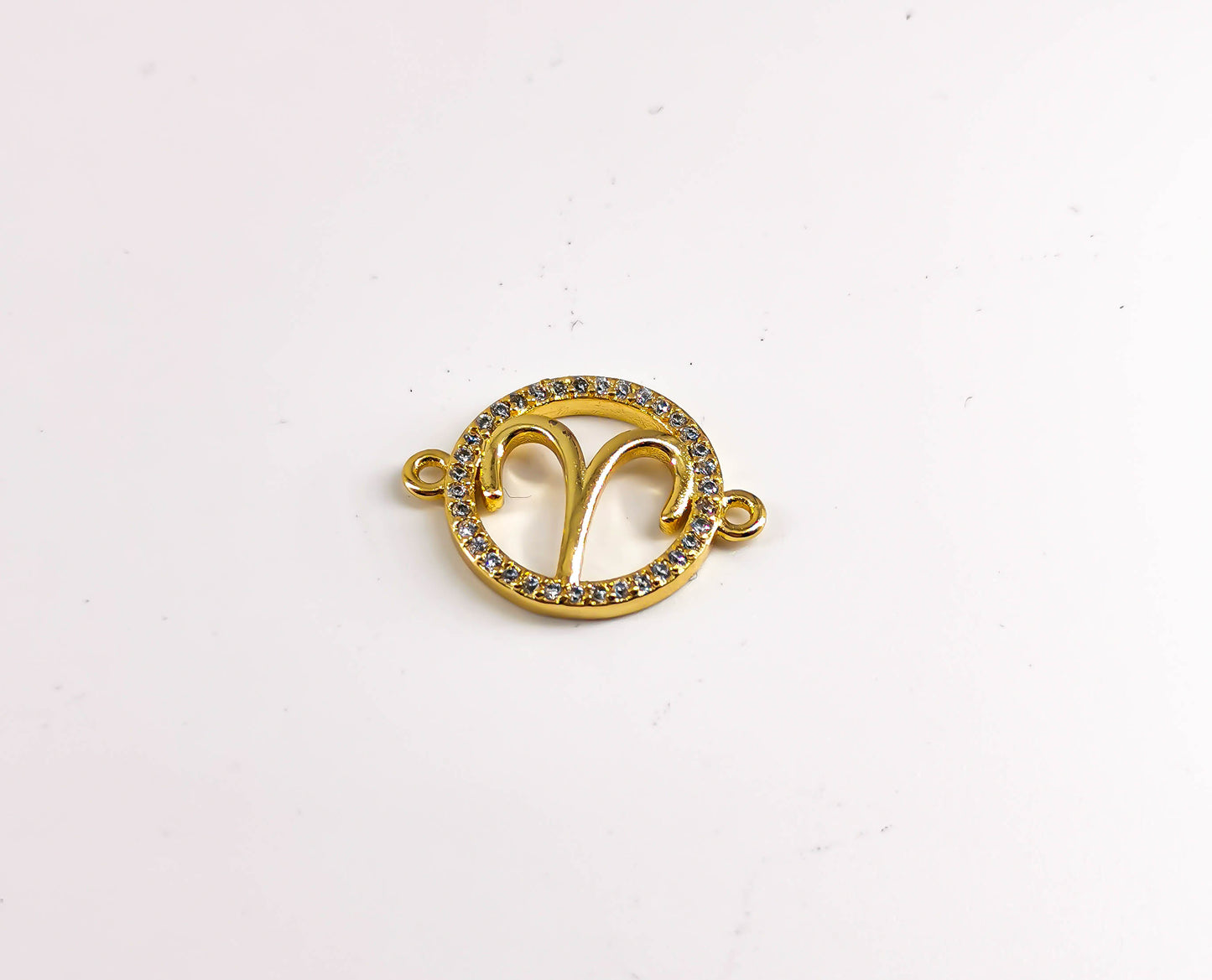 Zirconia #117 Signo Zodiacal Aries (Dije/Enlazador)