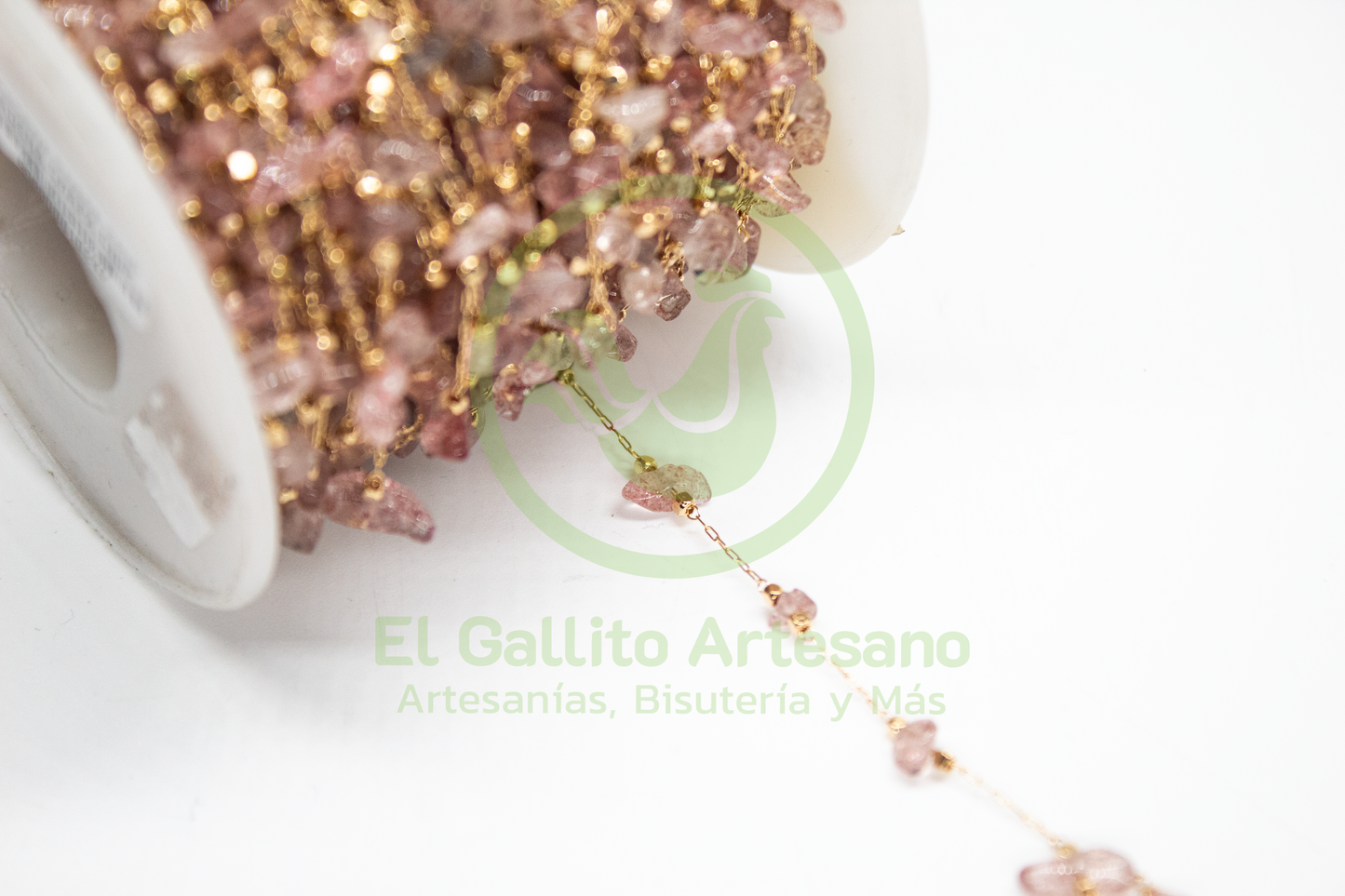 Cadena GRM Chip Cuarzo Rosa