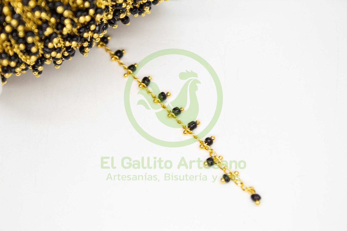 Cadena GRM CAD37 Chaquira Negra