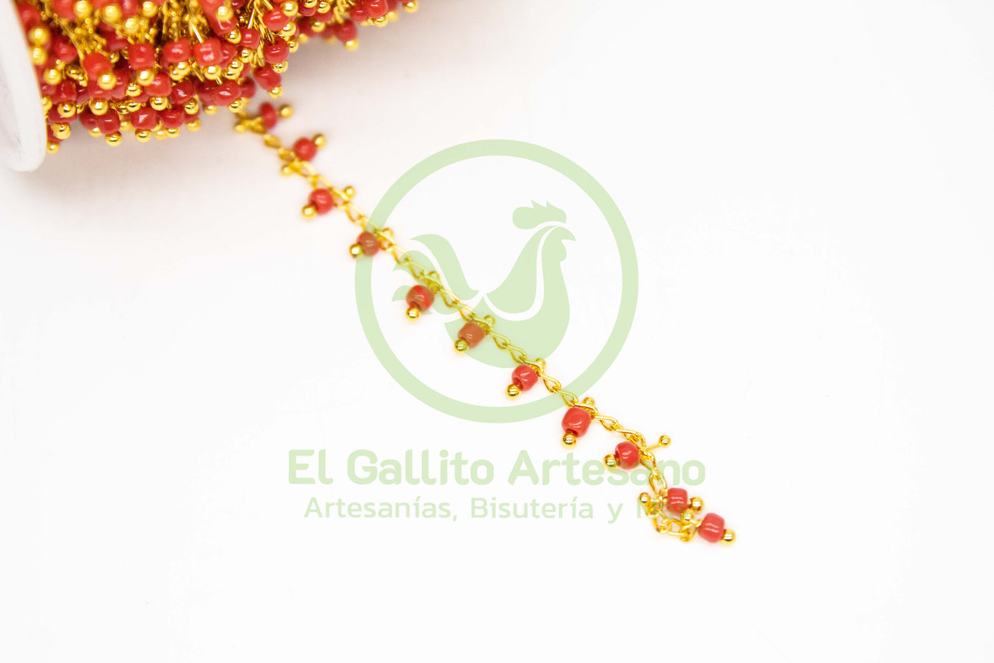 Cadena GRM CAD39 Chaquira Roja