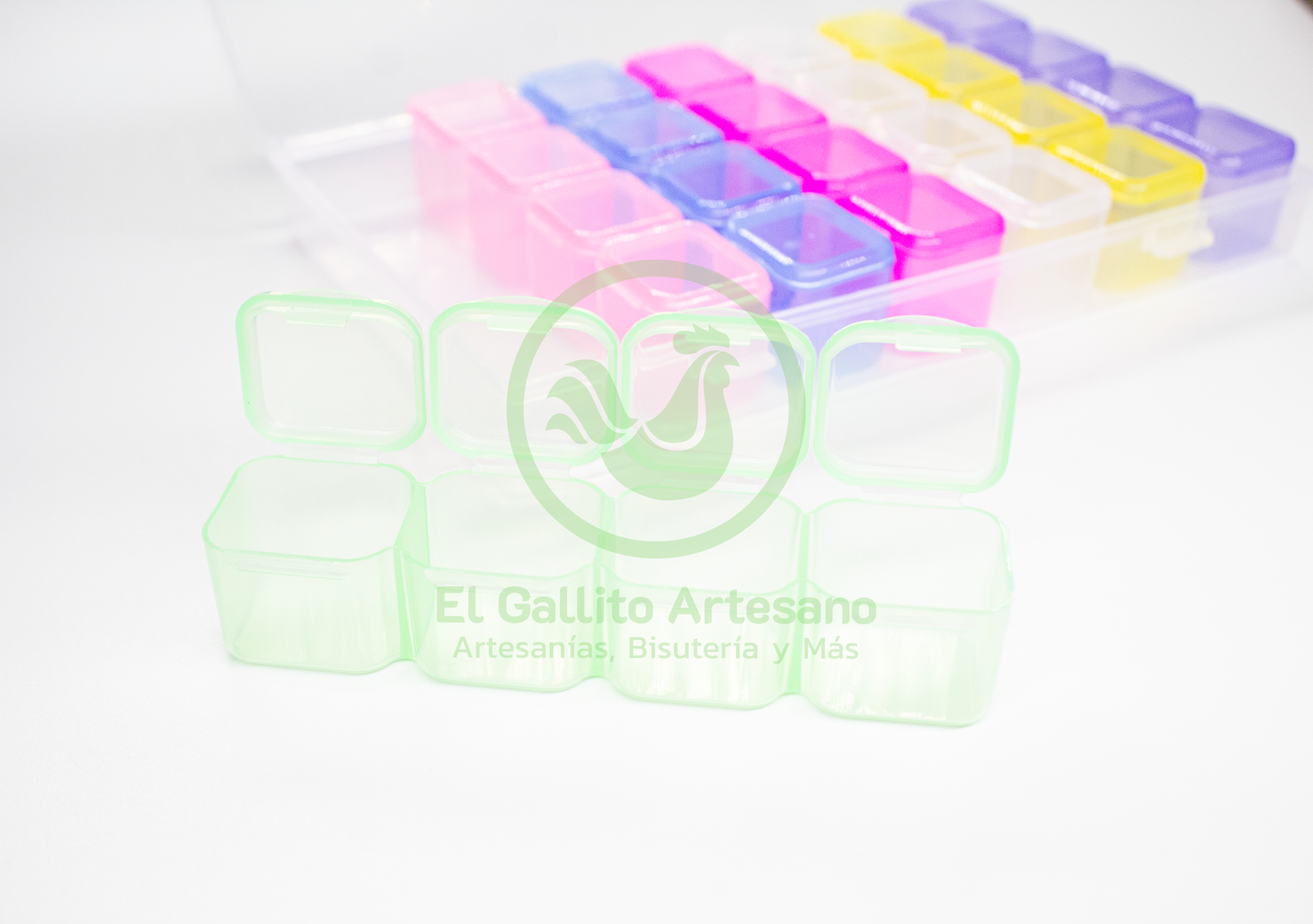 Caja Plástica Organizadora (Multicolor 28 compartimientos) CMD20_14