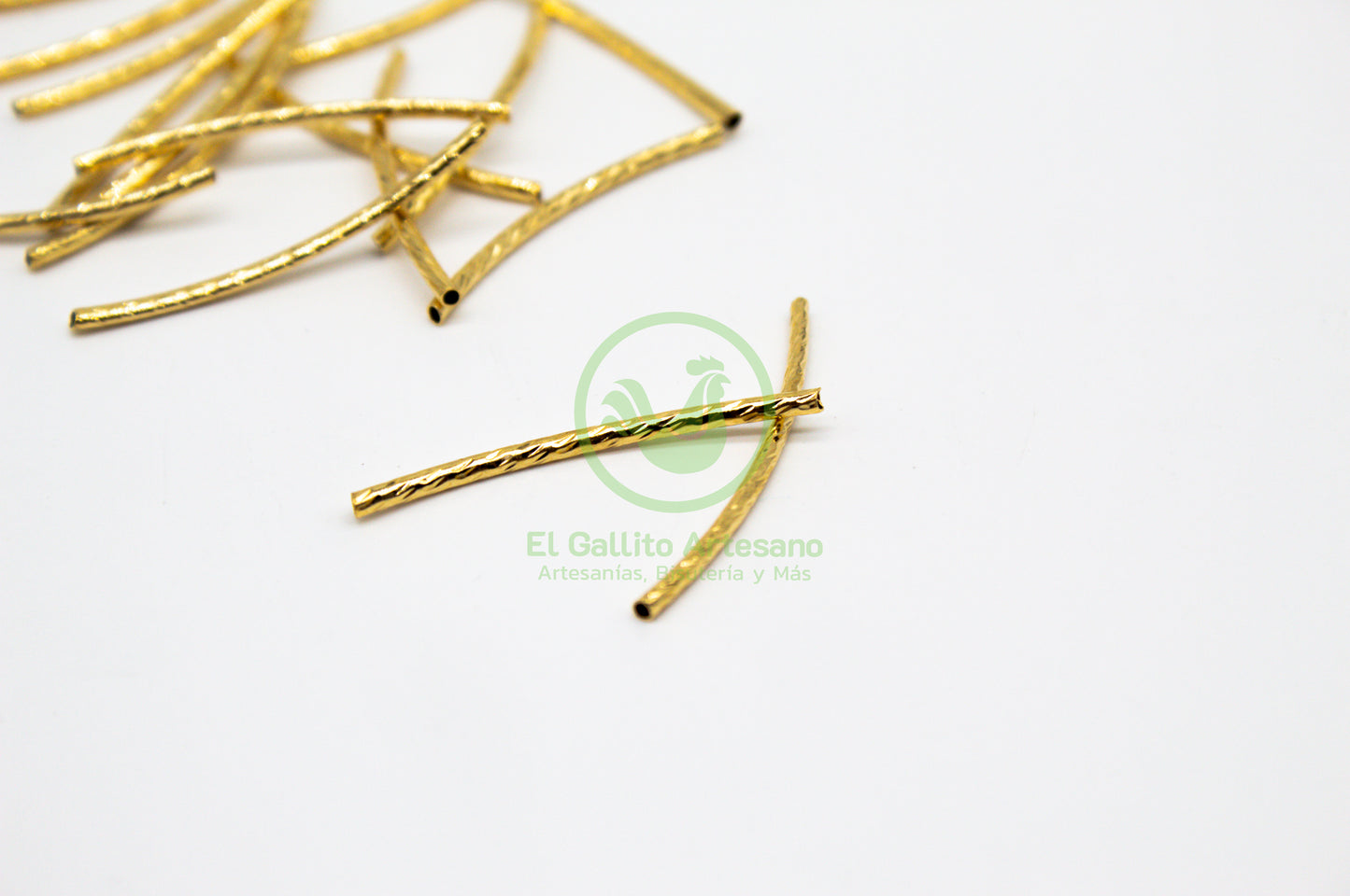 #221 Chapa de Oro - Tubo Separador Curvo 30Mm
