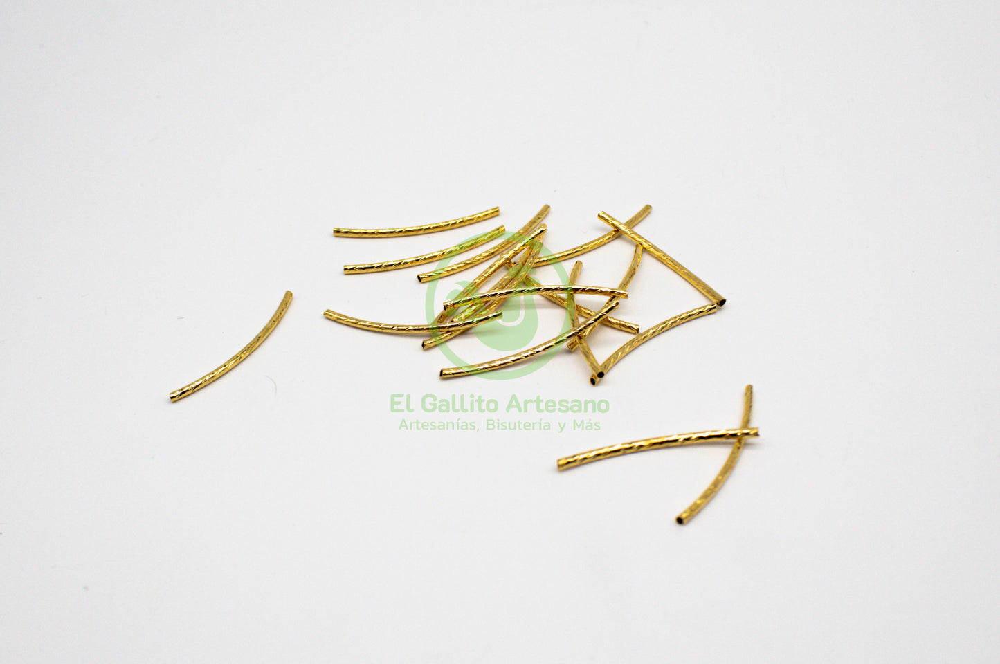 #221 Chapa de Oro - Tubo Separador Curvo 30Mm