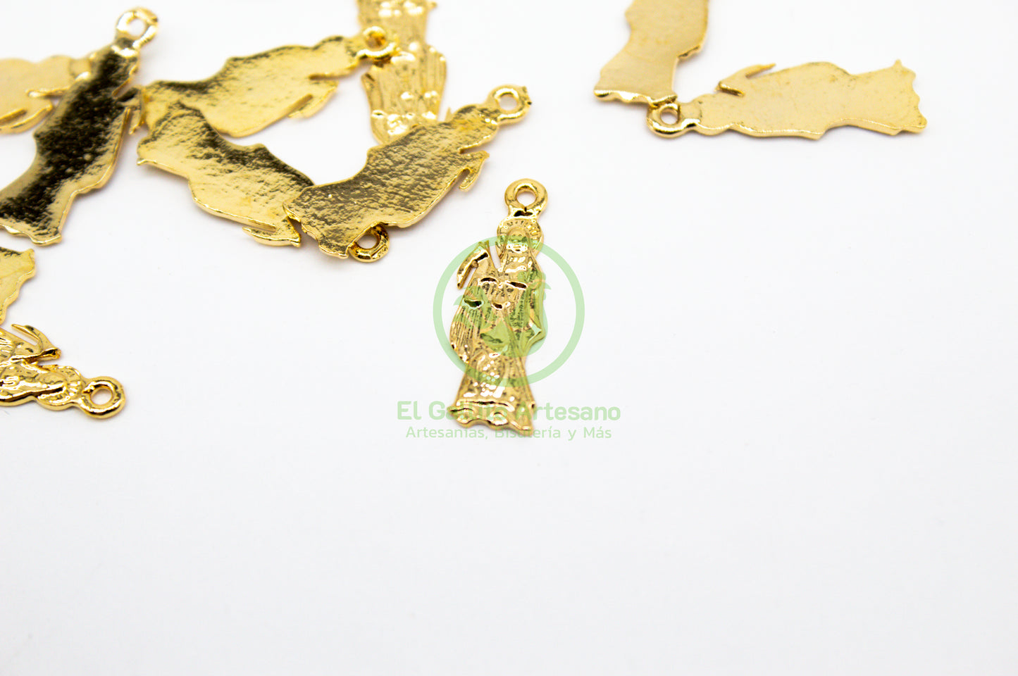 #455 Chapa de Oro - Dije Santa Muerte Sencilla