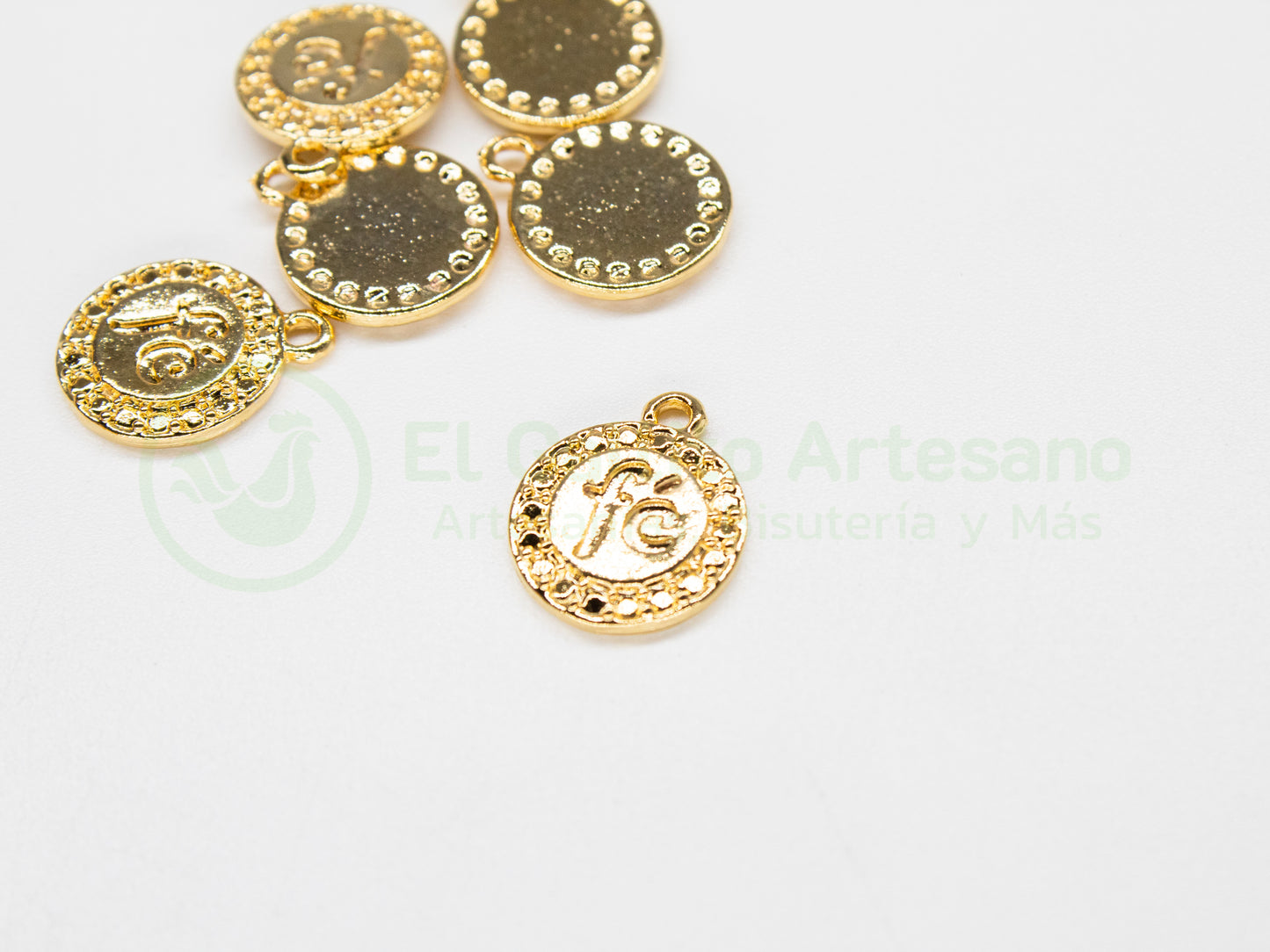 #460 Chapa de Oro - Medalla "FÉ" (PIEZA)