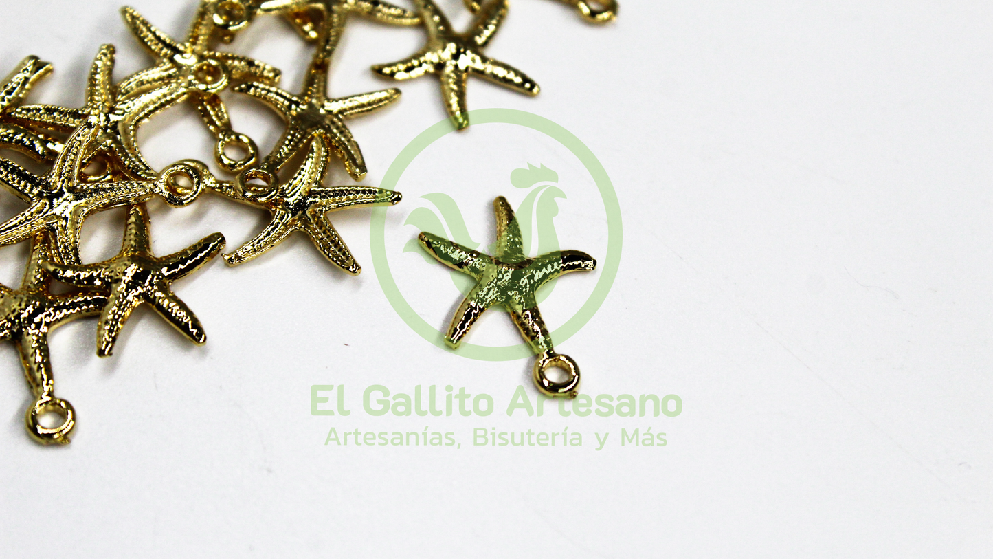 #582 Chapa de Oro - Dije Estrella De Mar