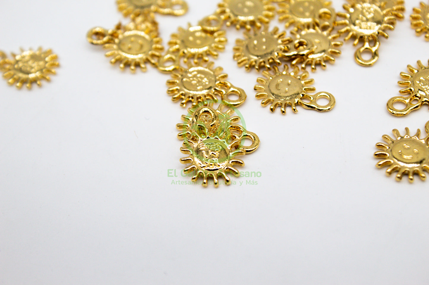 #587 Chapa de Oro - Dije Leyenda "Eres Un Sol"
