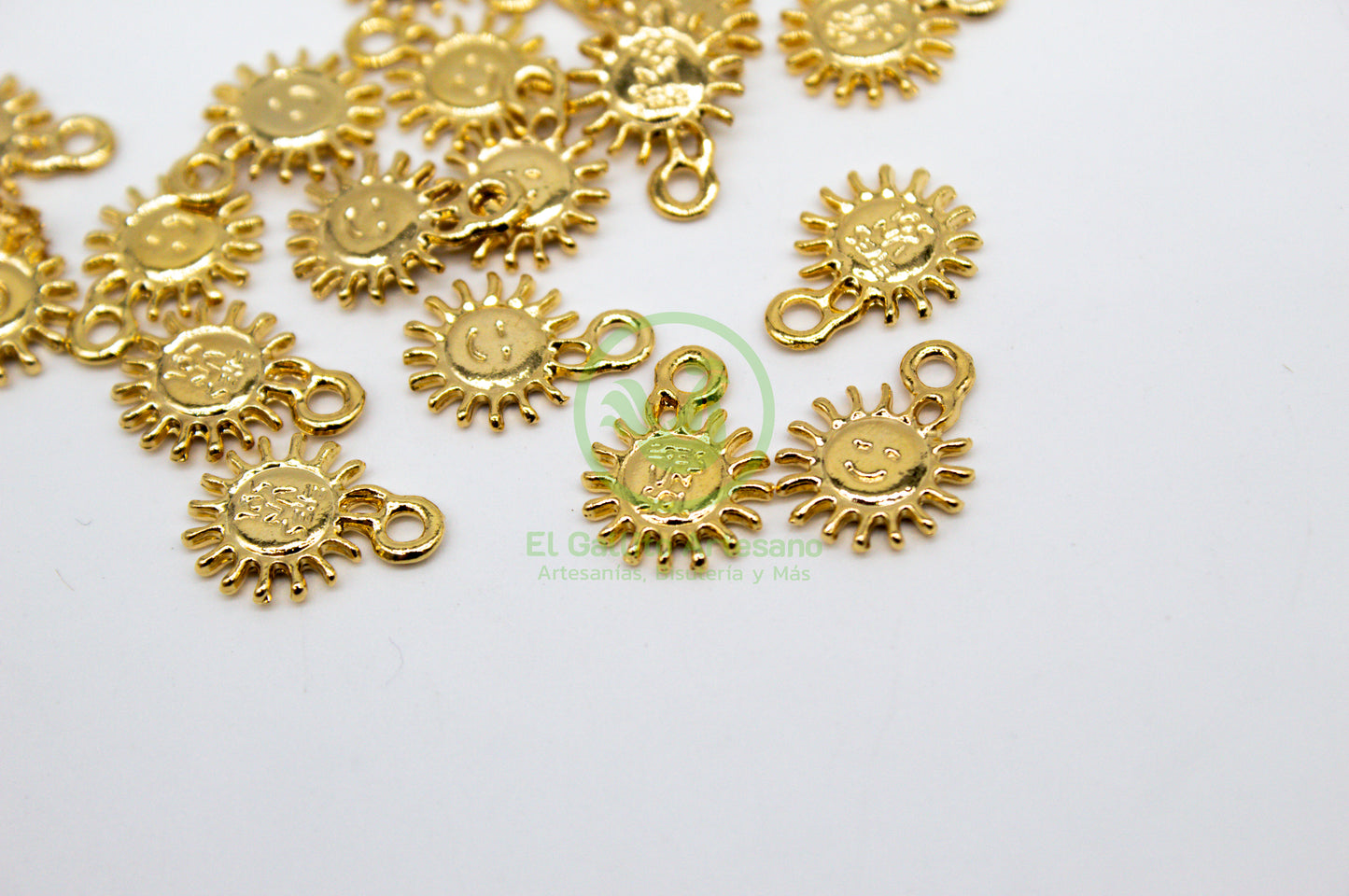 #587 Chapa de Oro - Dije Leyenda "Eres Un Sol"