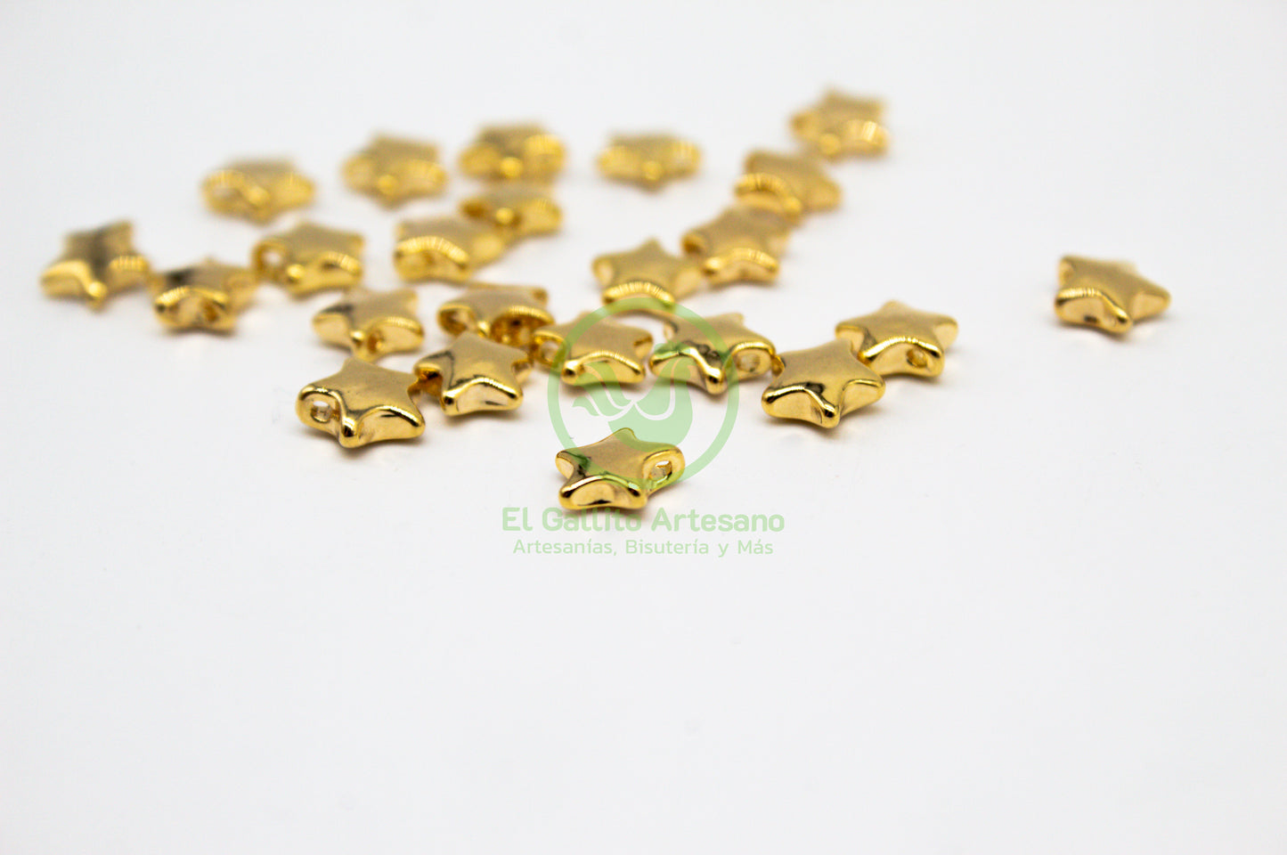 #589 Chapa de Oro - Dije Estrella Sin Argolla