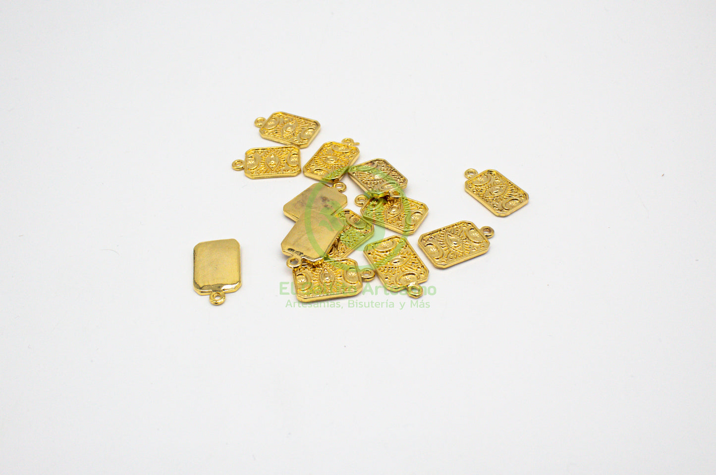 #613 Chapa de Oro - Dije Tarjeta De Tarot (PIEZA)
