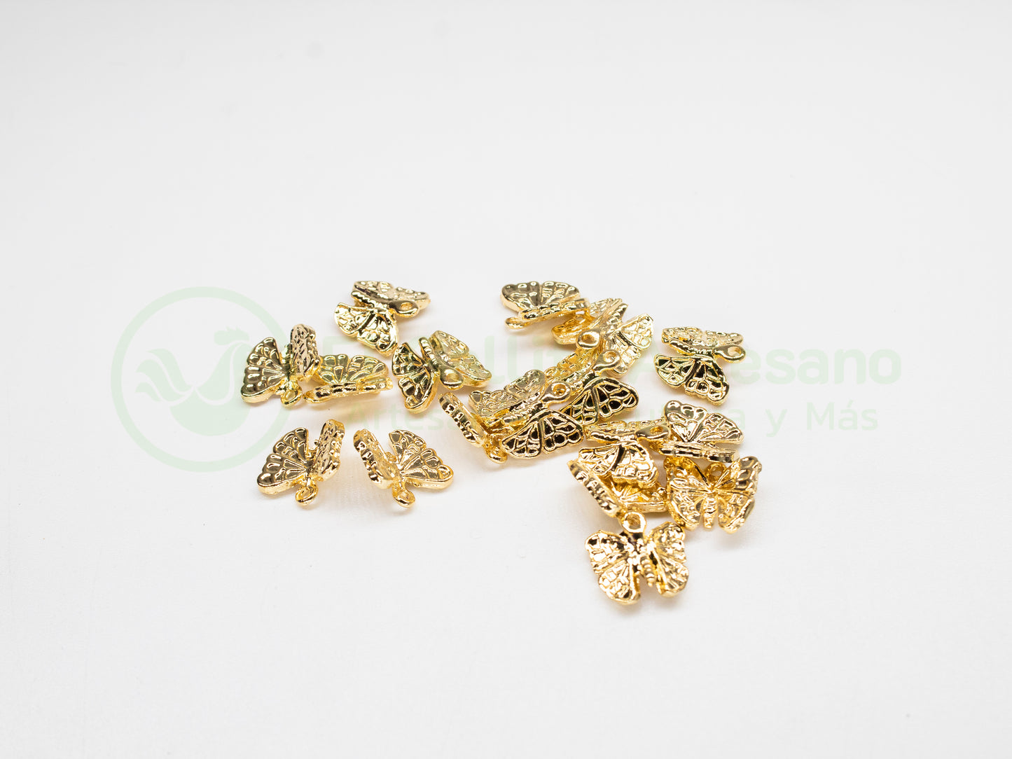 #628 Chapa de Oro - Dije Mariposa 3D (PIEZA)