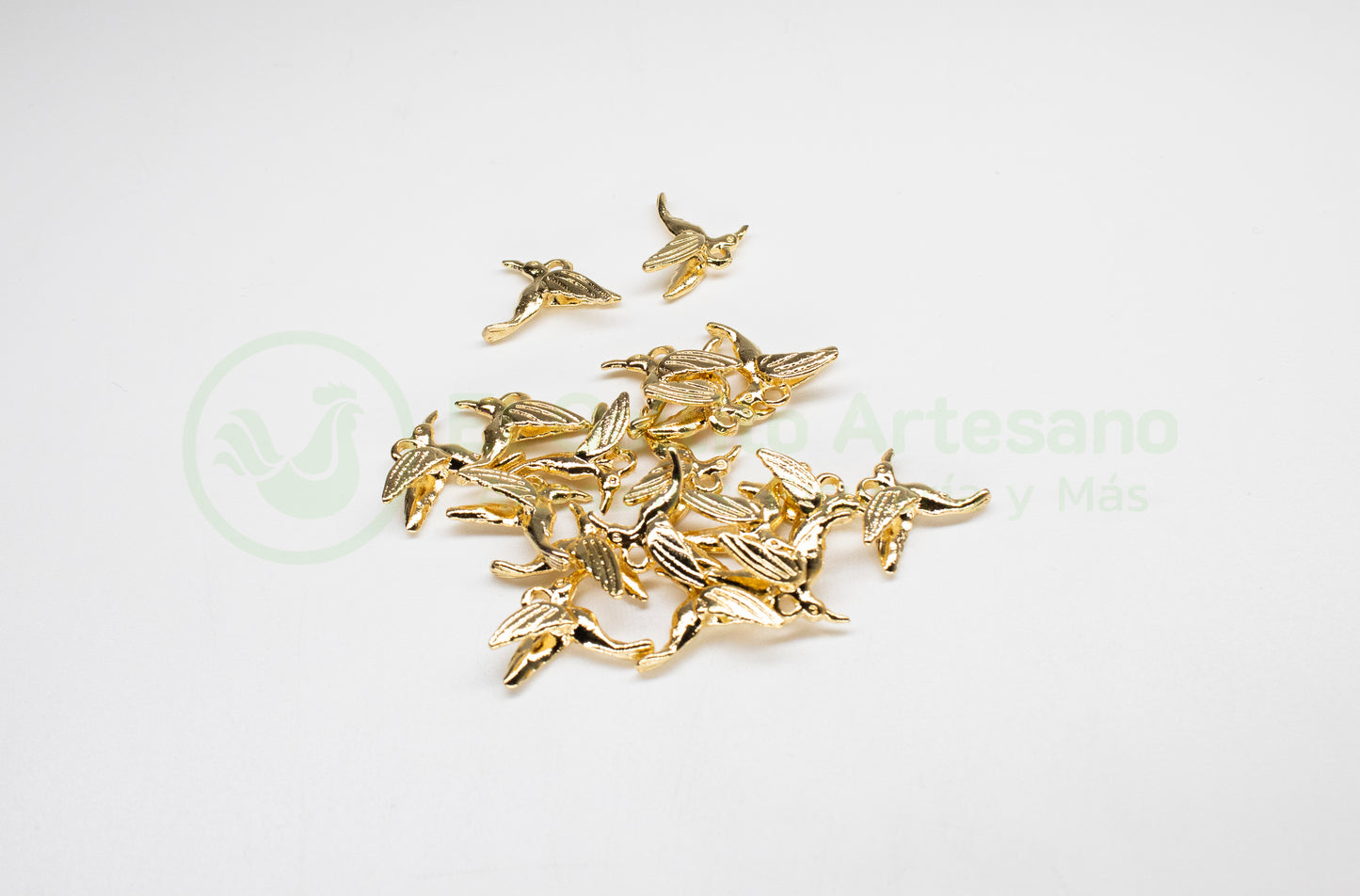#651 Chapa de Oro - Dije Colibrí 3D (PIEZA)