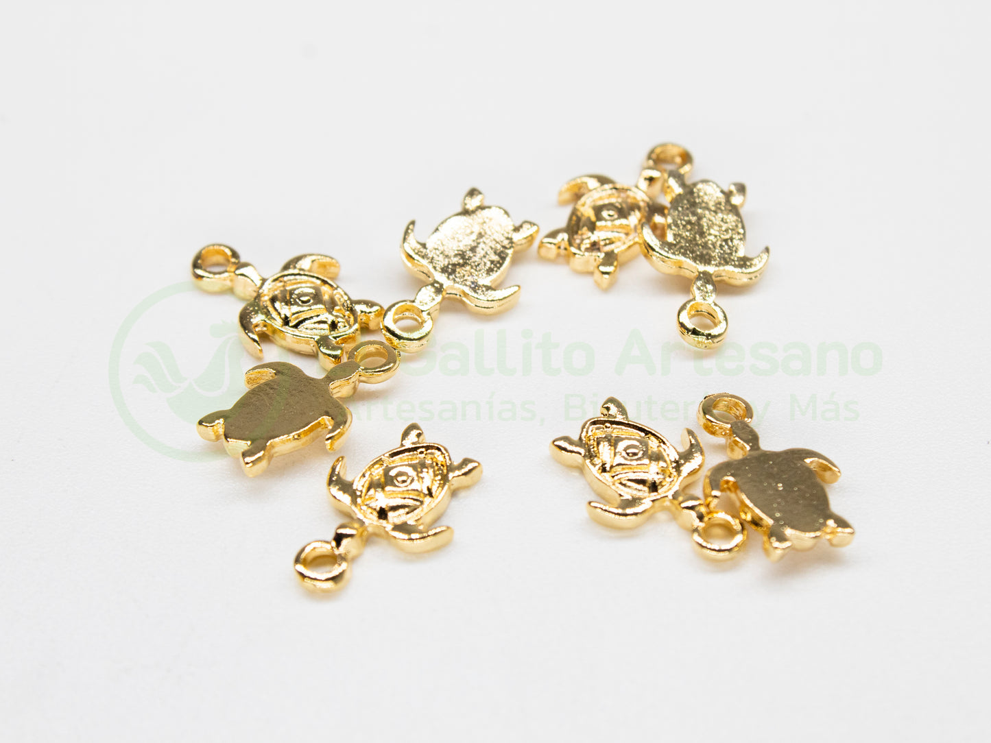 #662 Chapa de Oro - Dije Tortuga Plana (PIEZA)