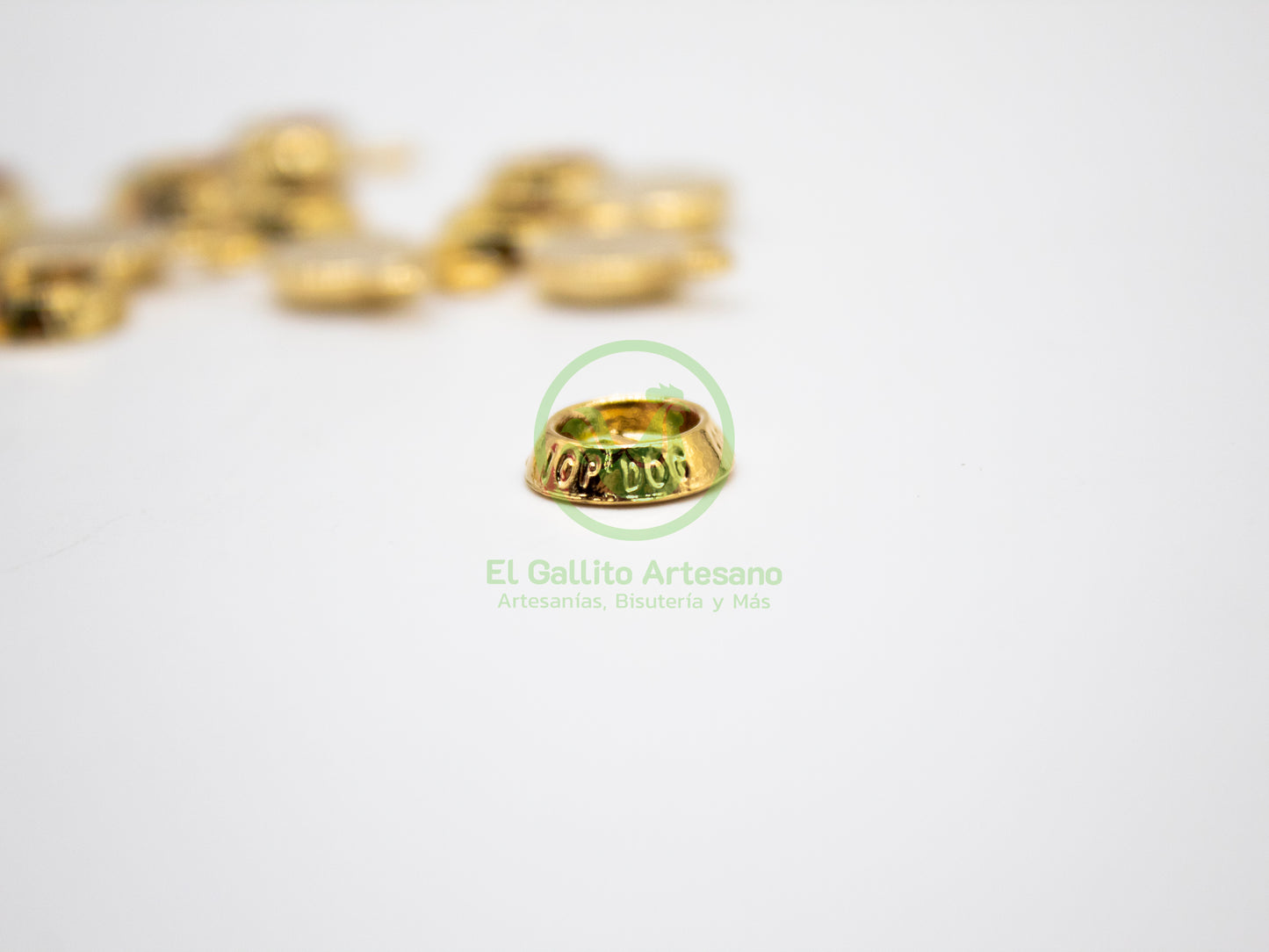 #687 Chapa de Oro - Dije Platito De Perro (PIEZA)