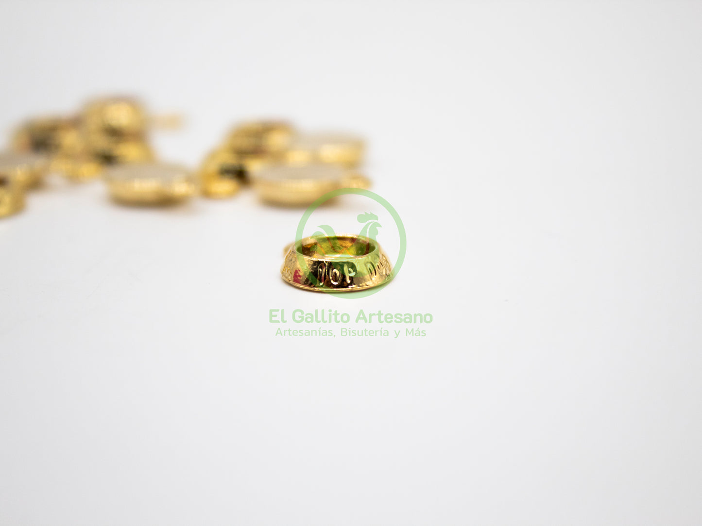 #687 Chapa de Oro - Dije Platito De Perro (PIEZA)