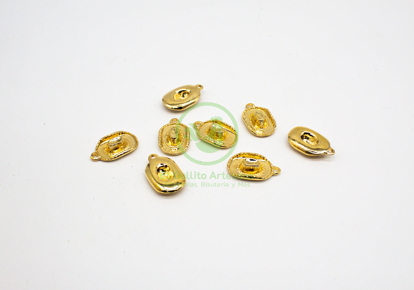 #734 Chapa de Oro - Dije Sombrero (PIEZA)