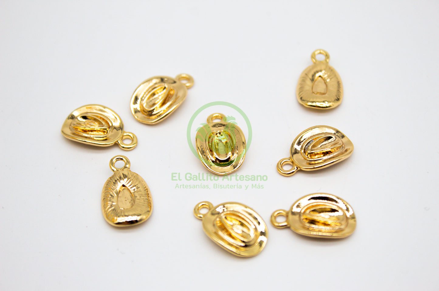 #740 Chapa de Oro - Dije Sombrero Chico (PIEZA)