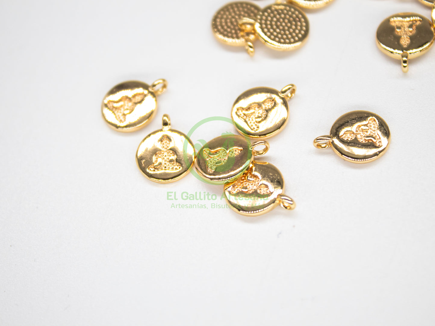 #802 Chapa de Oro - Dije Mini Buda (PIEZA)