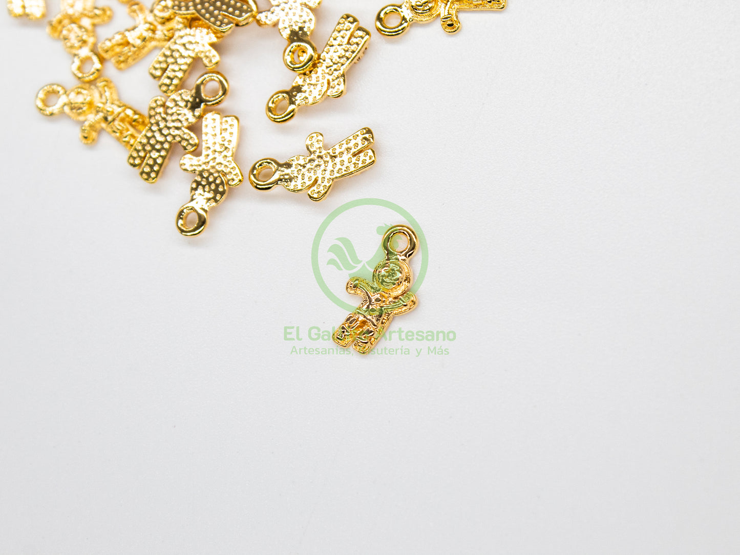 #805 Chapa de Oro - Dije Hombre Jengibre - Shrek (PIEZA)
