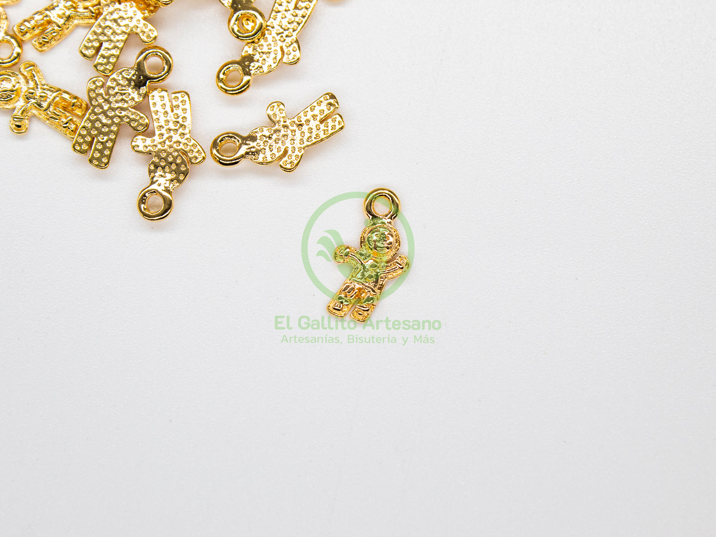 #805 Chapa de Oro - Dije Hombre Jengibre - Shrek (PIEZA)