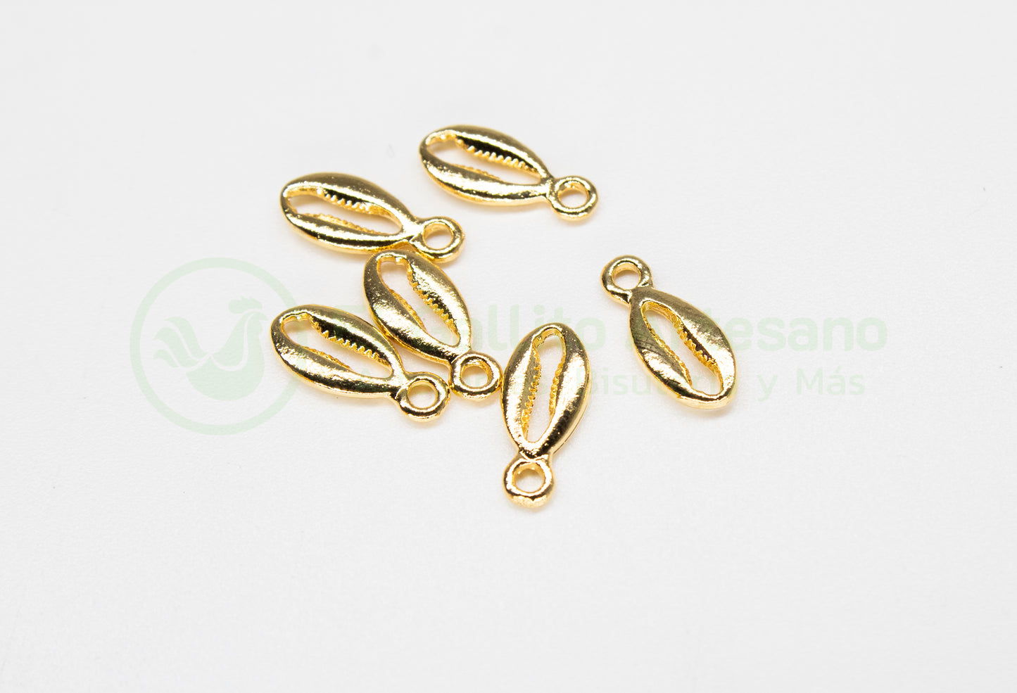 #895 Chapa de Oro - Dije Cauri Mini (Pieza)