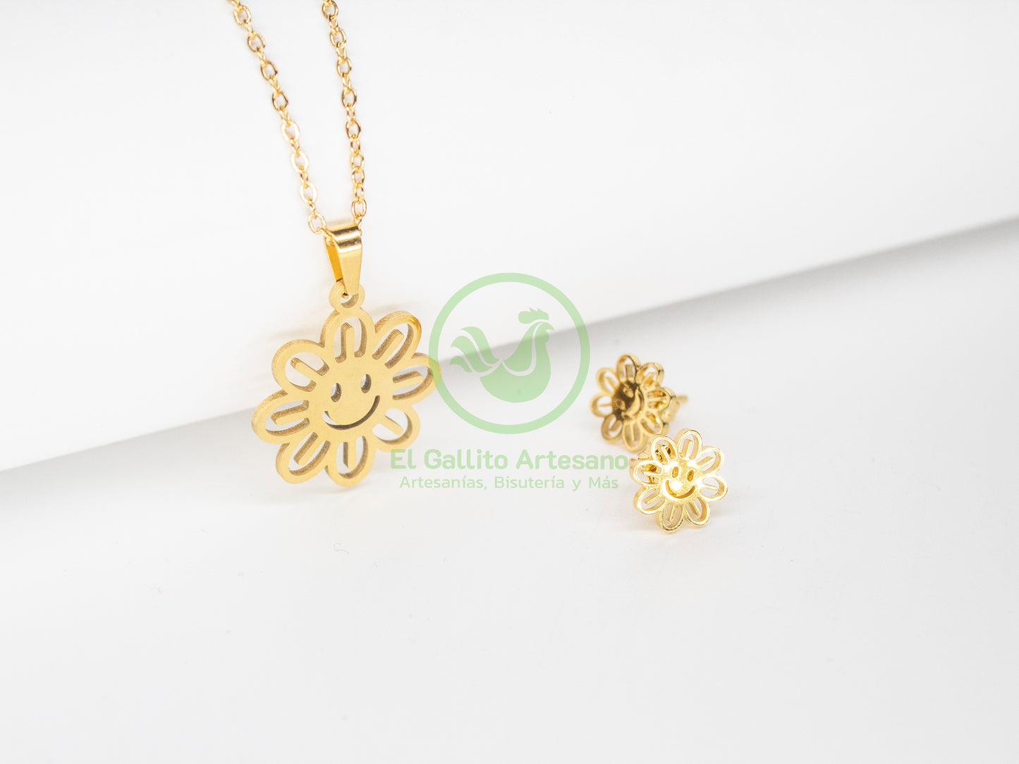 Collar Acero #07 - Flor
