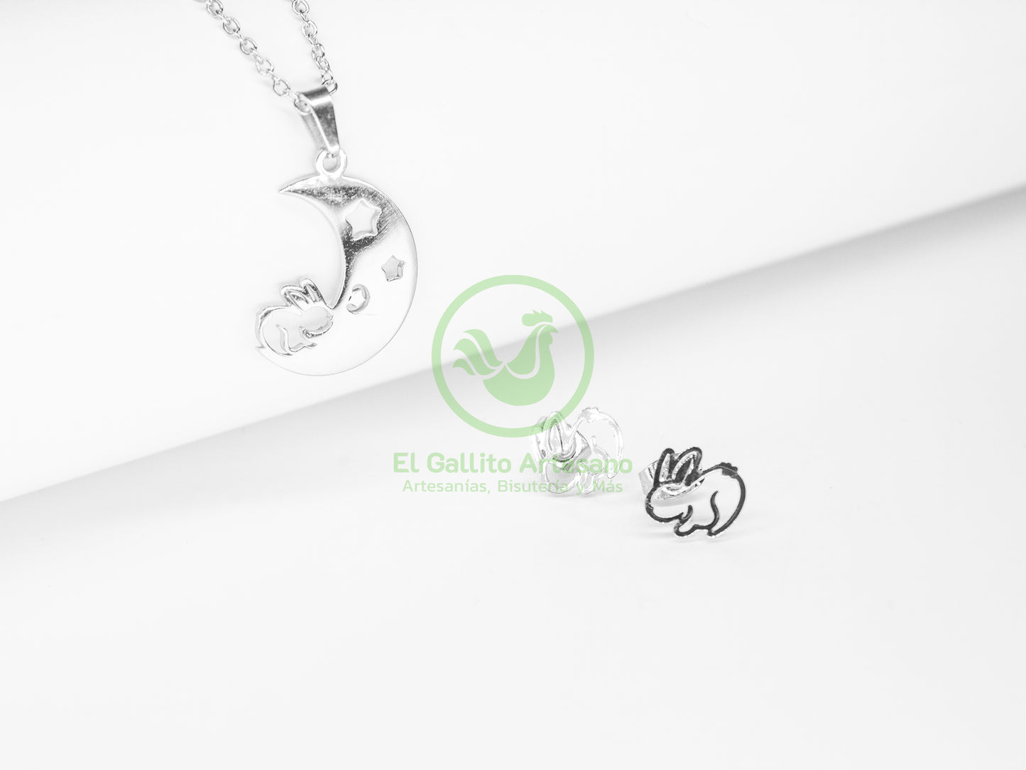 Collar Acero #12 - Luna Conejo