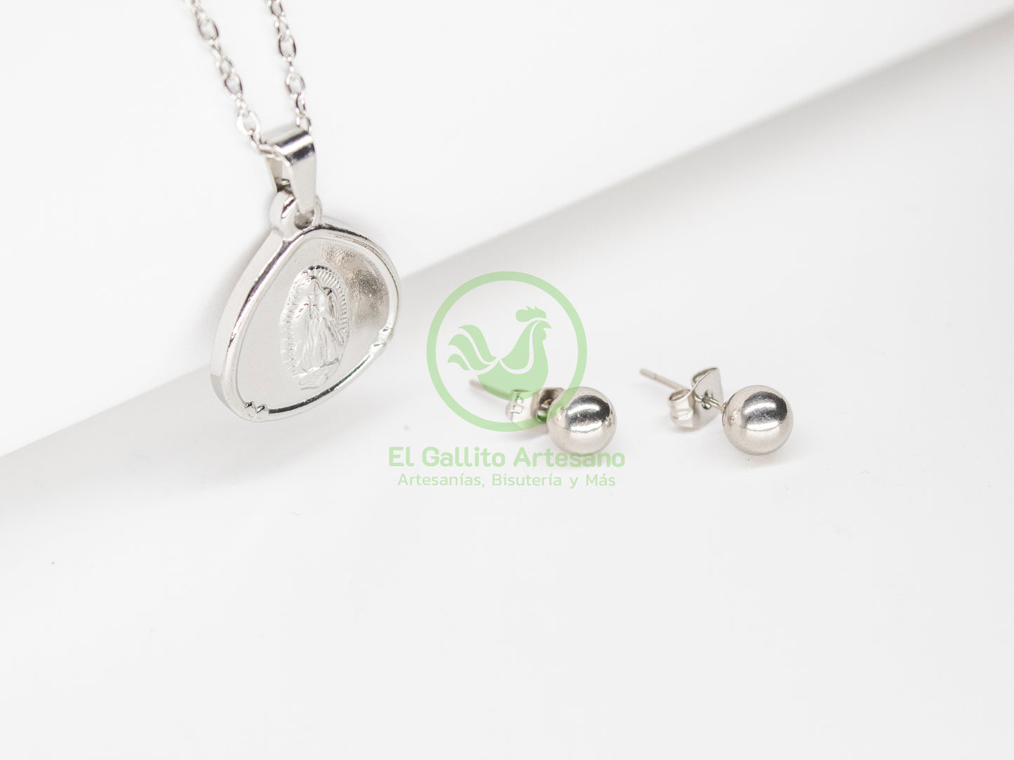 Collar Acero #18 - Virgen Triángulo