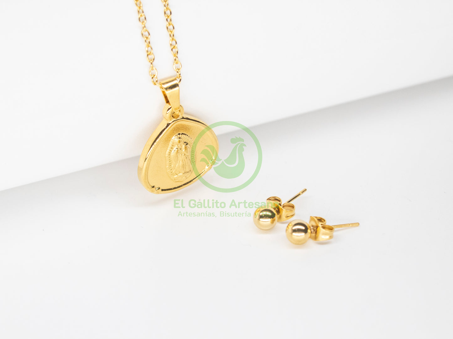 Collar Acero #18 - Virgen Triángulo