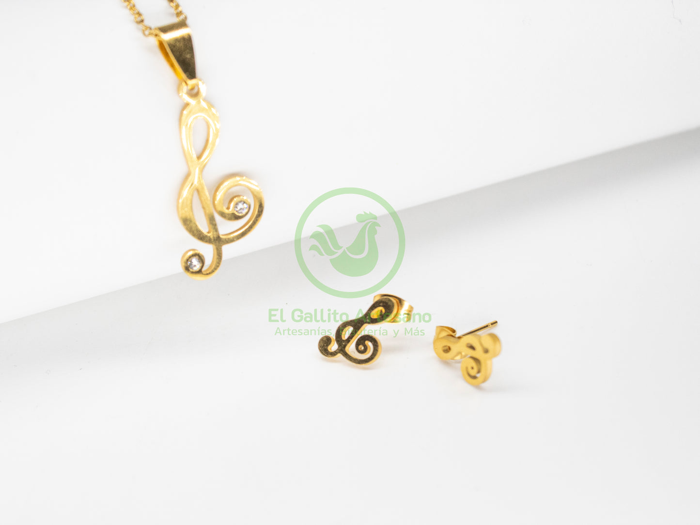 Collar Acero #37 - Clave Sol