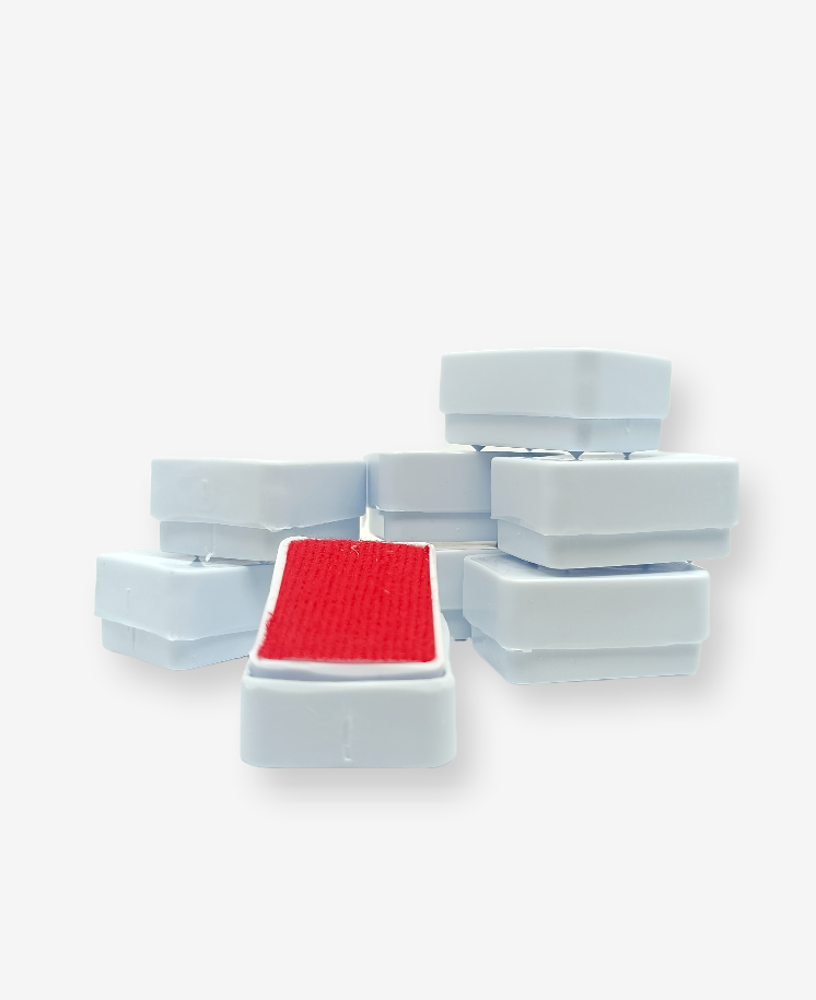 Estuche Broquel | Rojo - 12pzs