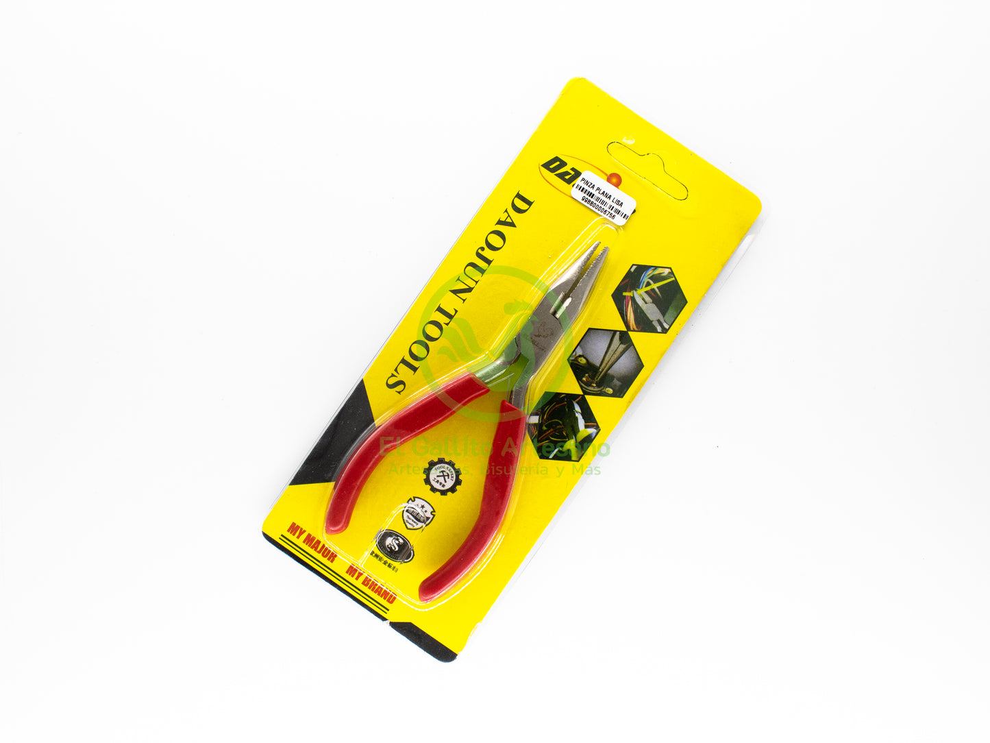Pinza Plana con Ranura