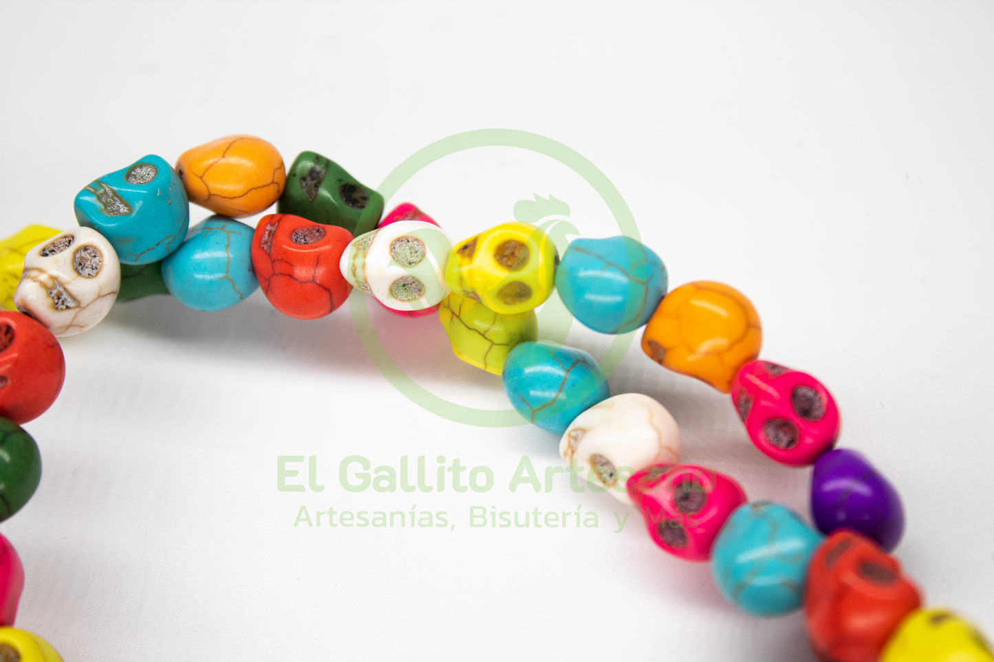 Turquesa Calavera 8x10mm