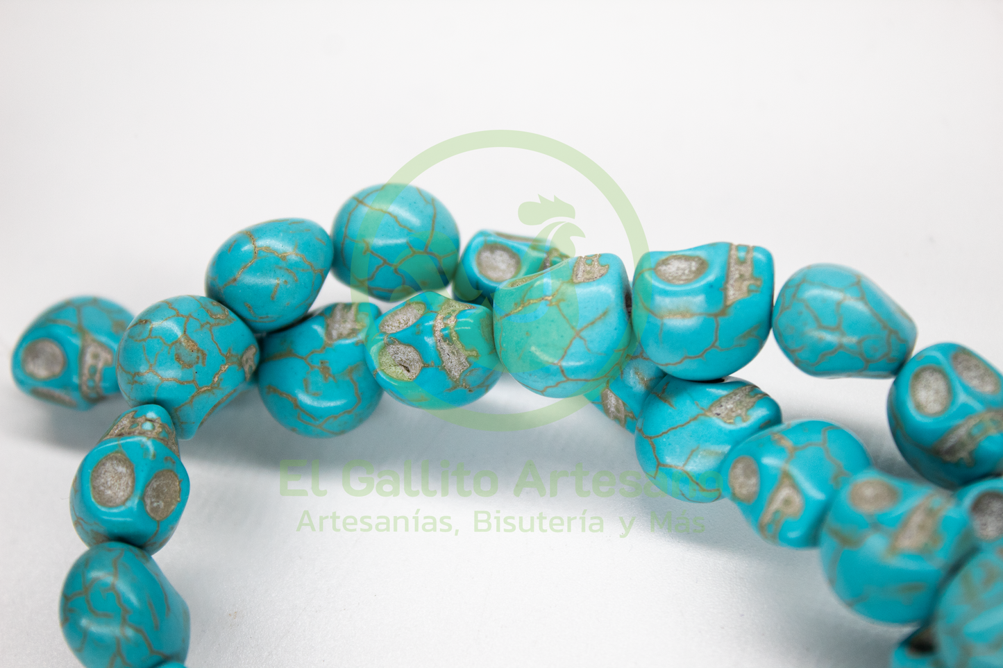 Turquesa Calavera 10x13mm