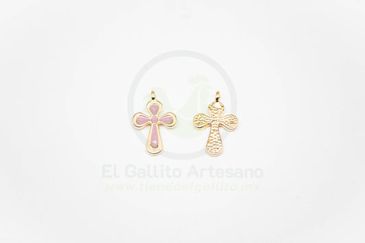 #491 Chapa de Oro - Cruz Colores (NUEVO) (PIEZA)