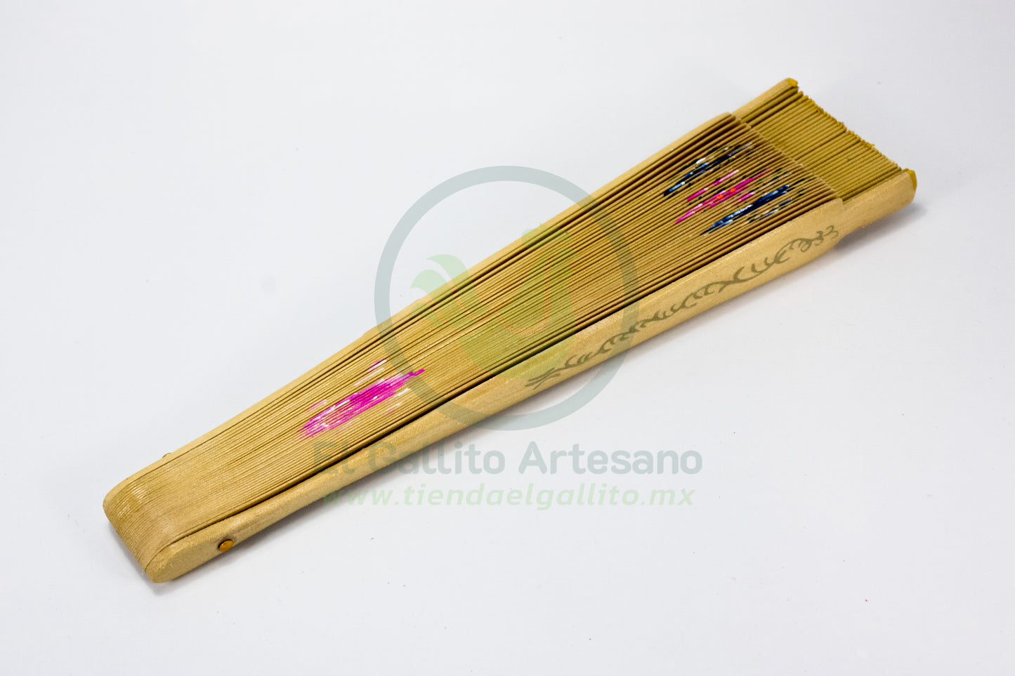 Abanico - Madera Pintado 2 Lado