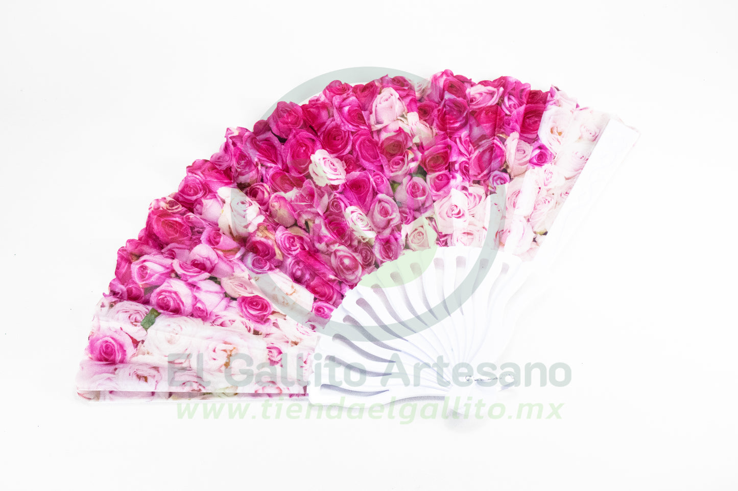 Abanico #18 | Flores Rosas
