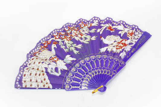 Abanico #26 | Pavo Real Blanco Colores