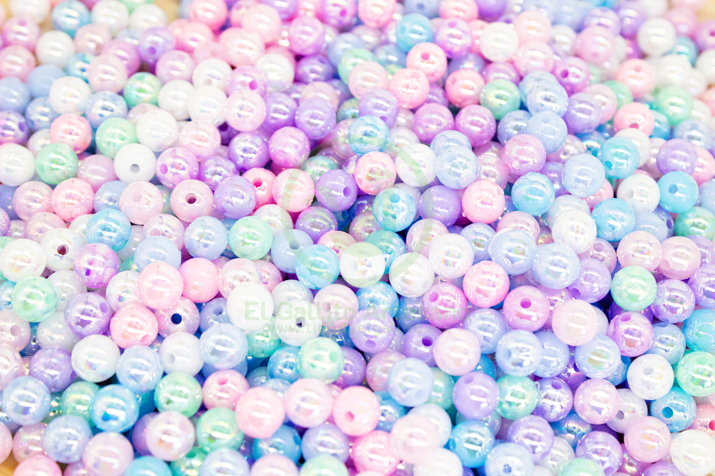 Acr #193G Bola 8mm | Multicolor Pastel AB