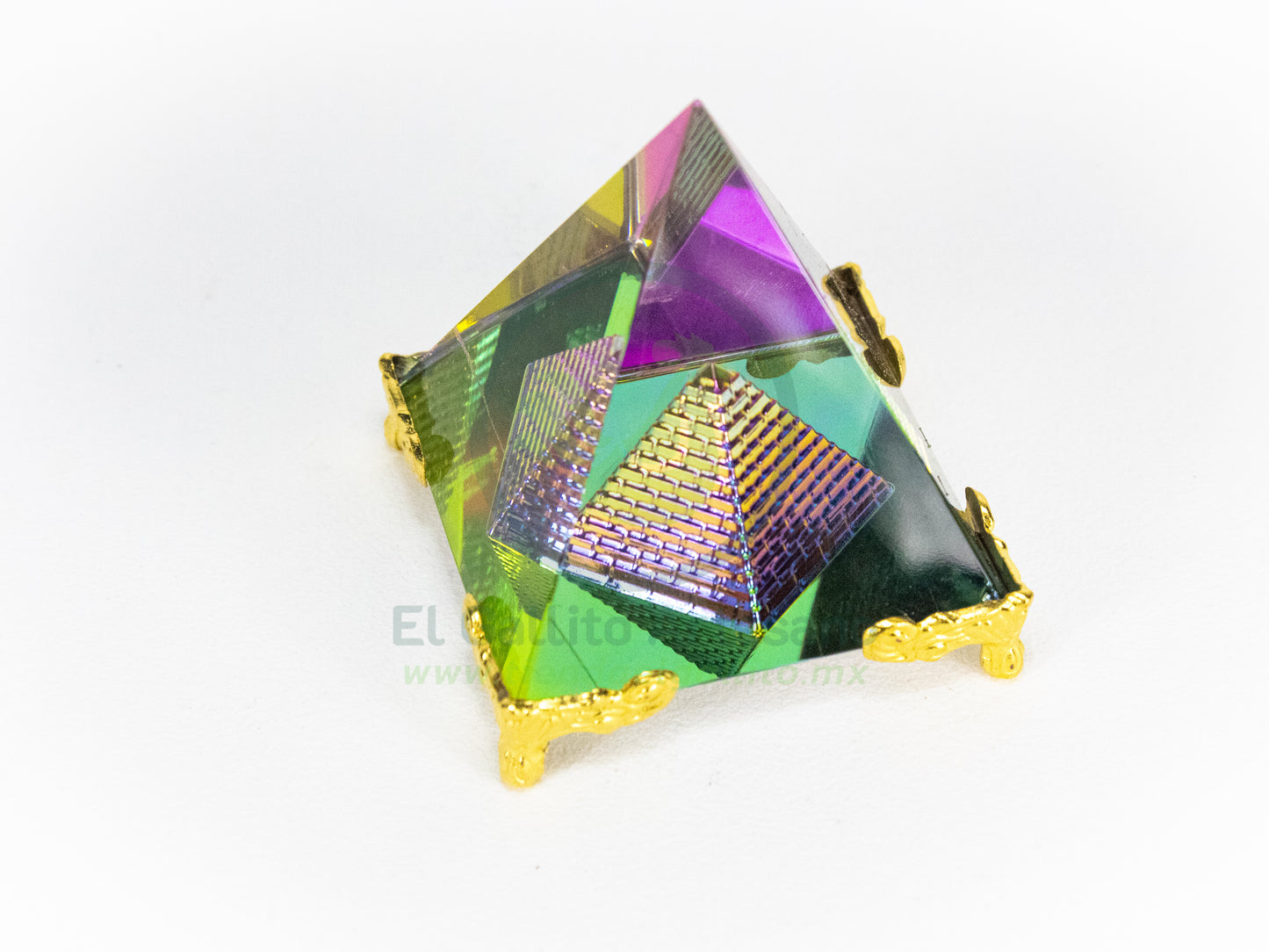 Adorno Cristal 25-1 #3 | Piramide Arcoiris