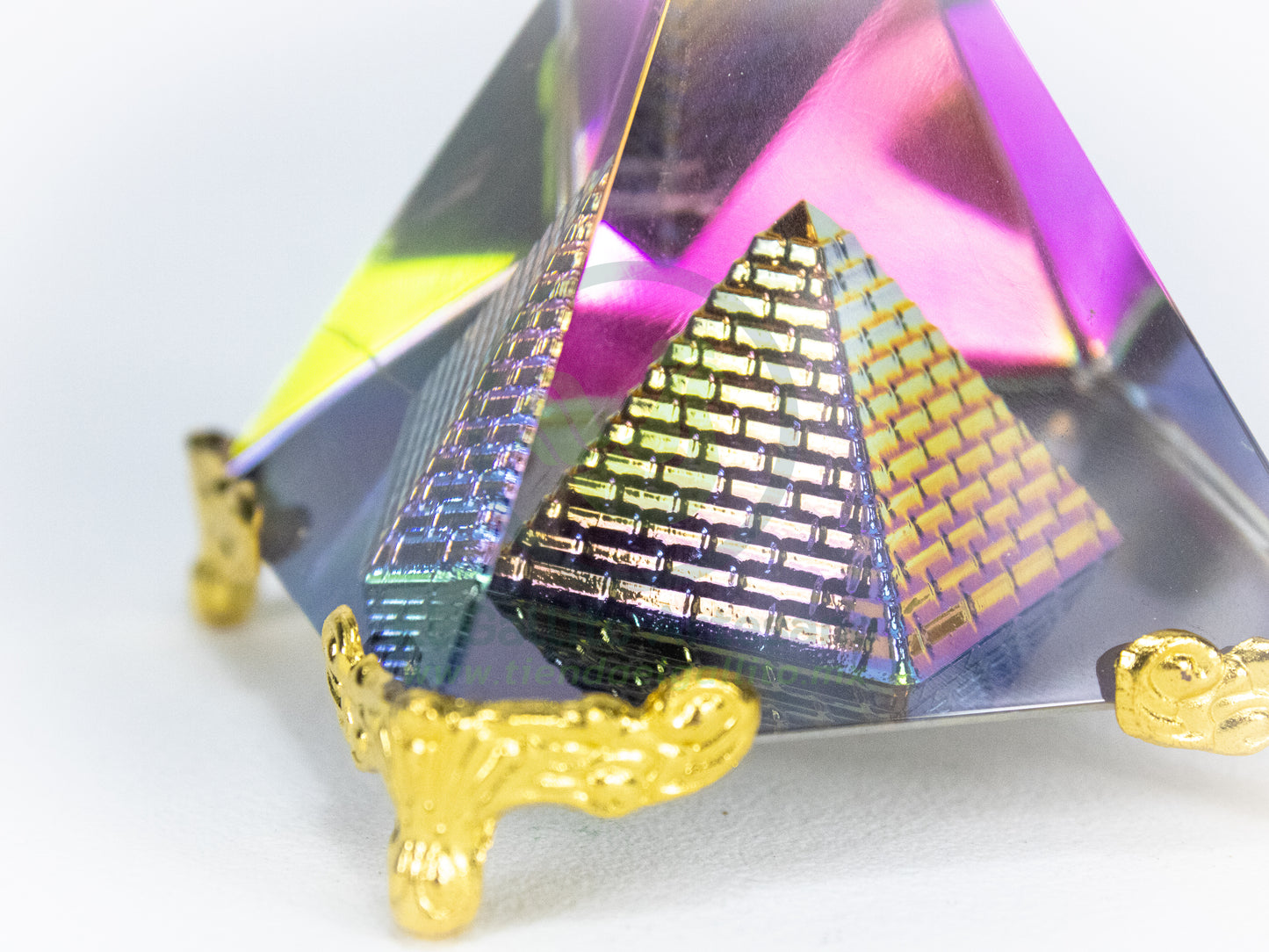 Adorno Cristal 25-1 #3 | Piramide Arcoiris