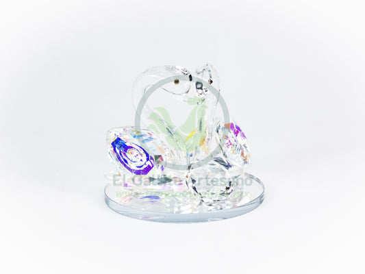 Adorno Cristal 25-1 #5 | Cisne Arcoiris