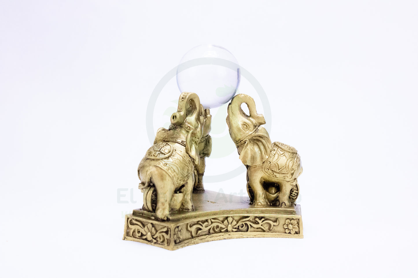 Adorno Dorado 25-1 #8 | Elefantes Cristal