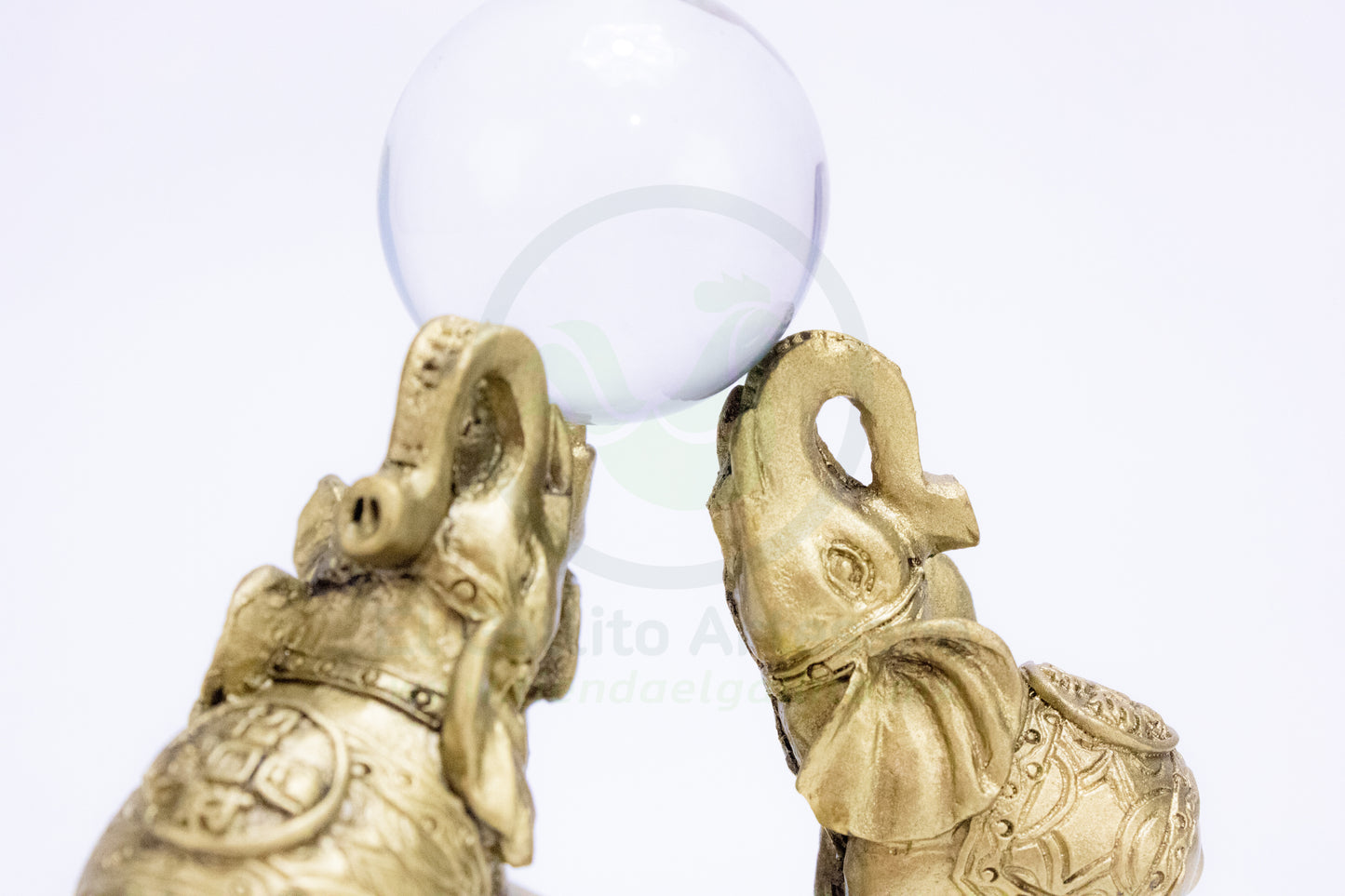 Adorno Dorado 25-1 #8 | Elefantes Cristal